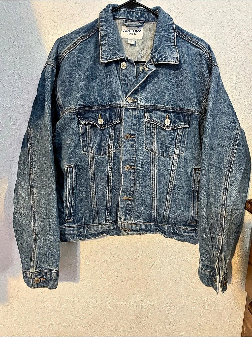 Arizona Jean Co Denim Jean Jacket Blue Size Medium
